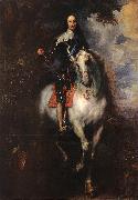 DYCK, Sir Anthony Van Equestrian Portrait of Charles I, King of England Spain oil painting artist